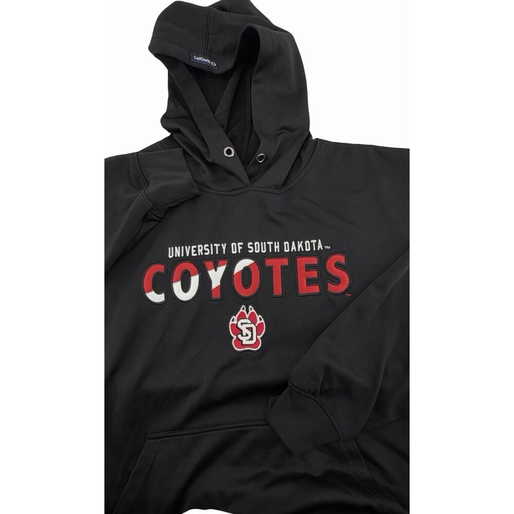 University of South Dakota Coyotes Hoodie Sweatshirt Embroidered And Appliqué XL